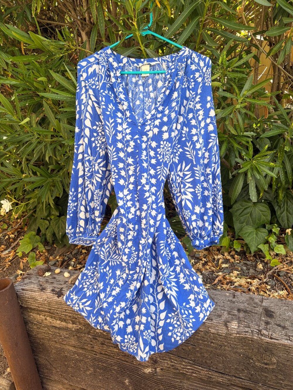 Blue Botanical H&M Dress XL